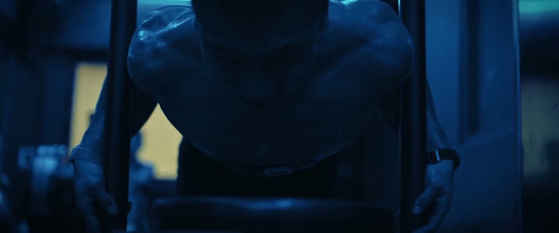 Conditioning training on the gym floor